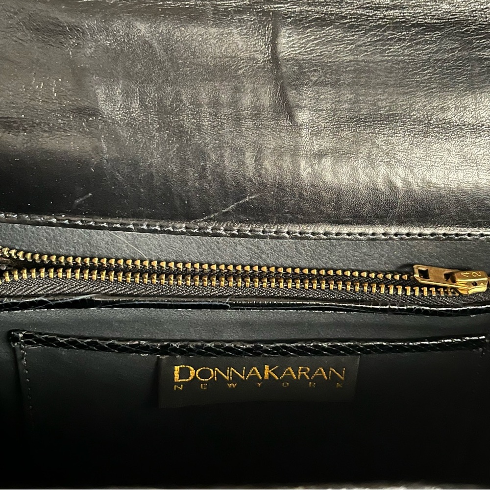 Donna Karan vintage lizard skin handbag - Picture 8 of 11